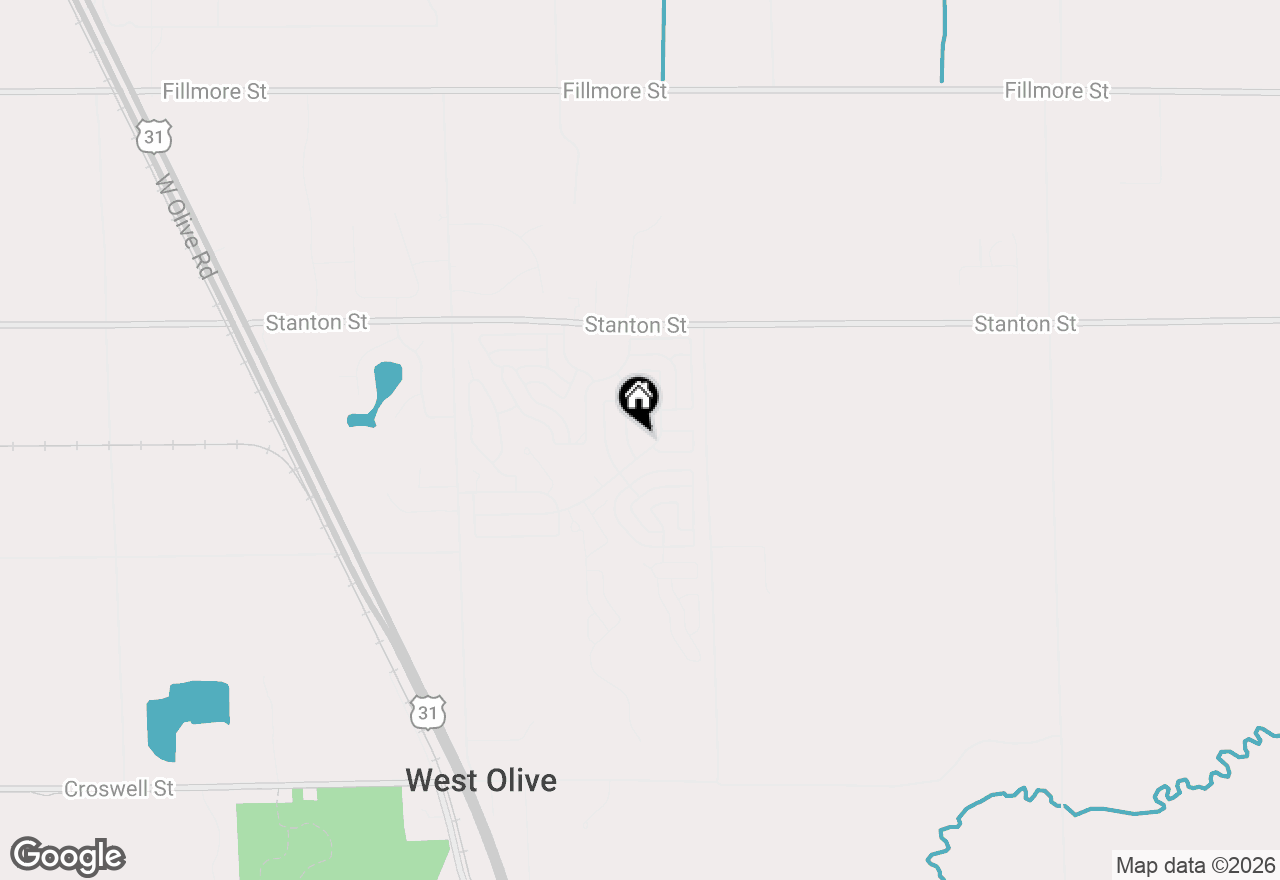 Map of 14257 Bogie Lane, West Olive, MI 49460