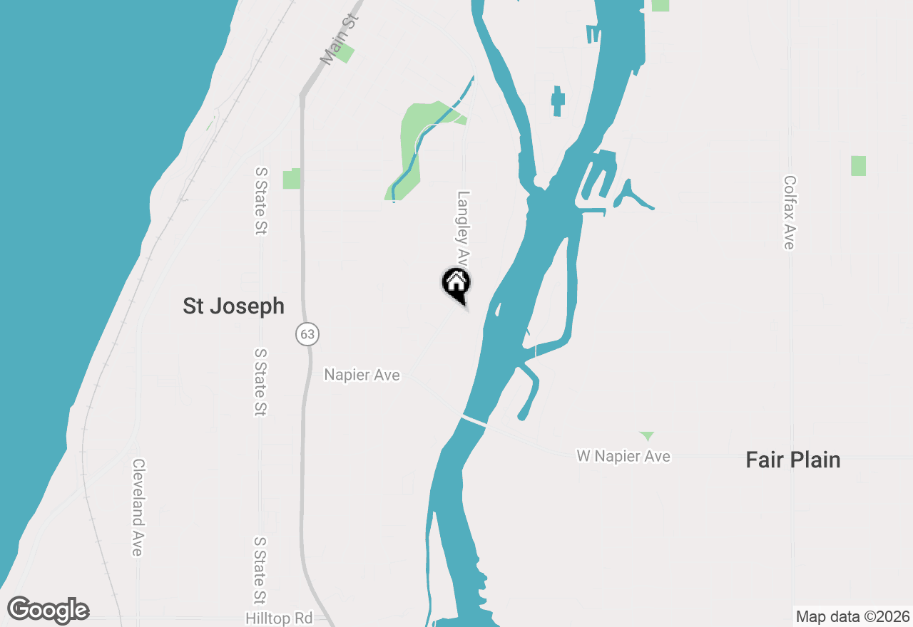 Map of 2115 Langley Avenue, St. Joseph, MI 49085
