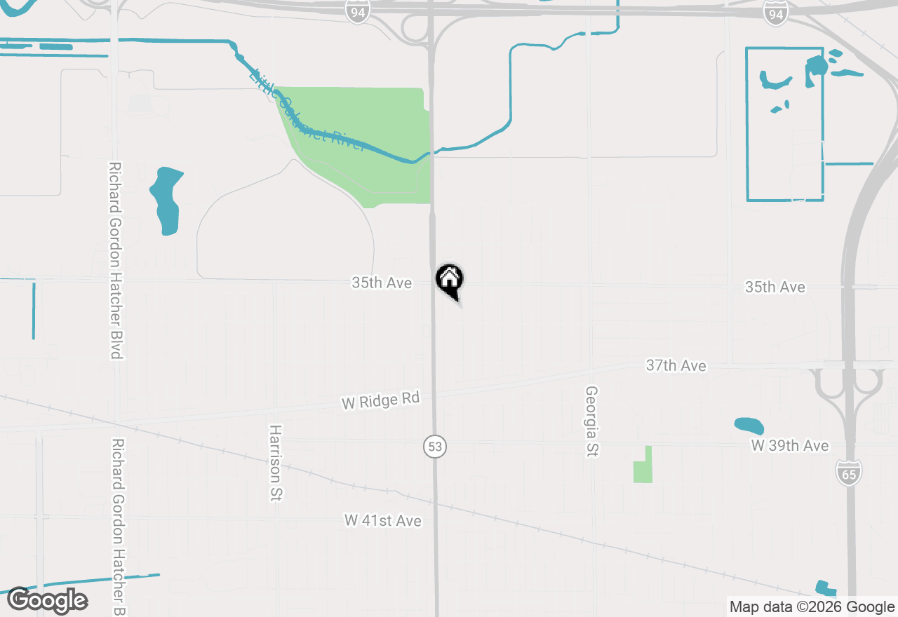 Map of 3564 Massachusetts Street, Gary, IN 46409