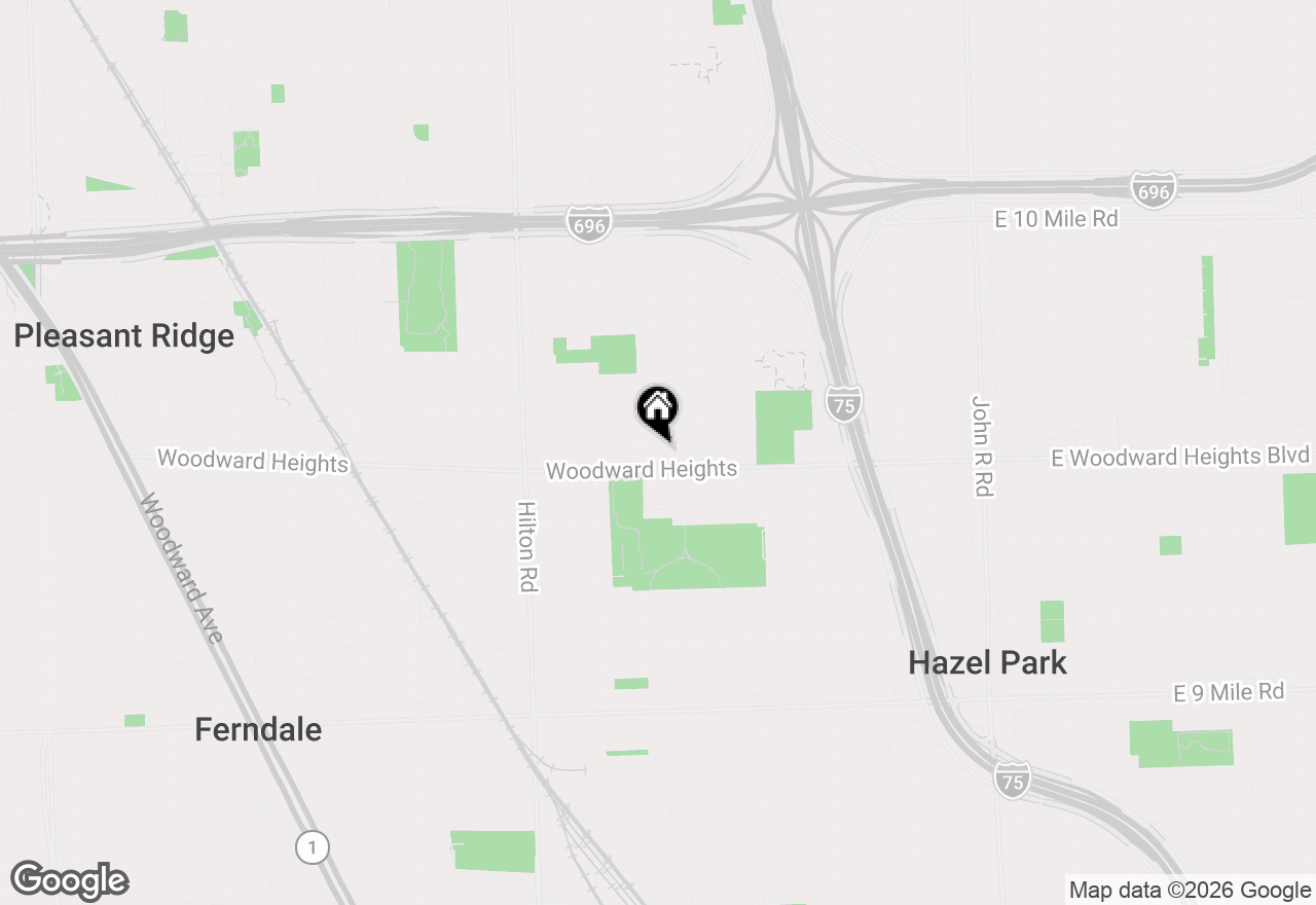 Map of 1958 Annabelle Street, Ferndale, MI 48220
