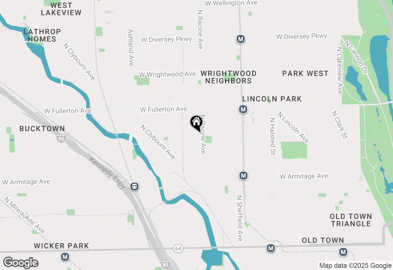 Map of 2227 N Magnolia Avenue, Chicago, IL 60614