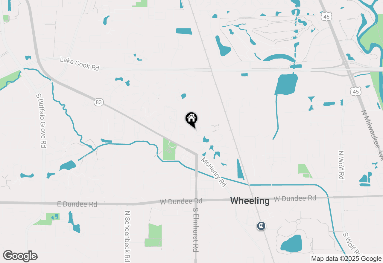 Map of 823 Cambridge Place #823, Wheeling, IL 60090