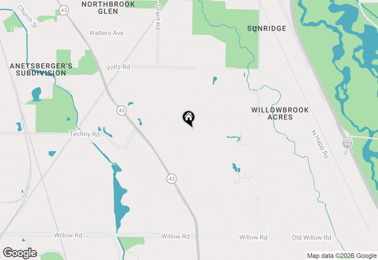 Map of 849 Country Club Lane, Northbrook, IL 60062