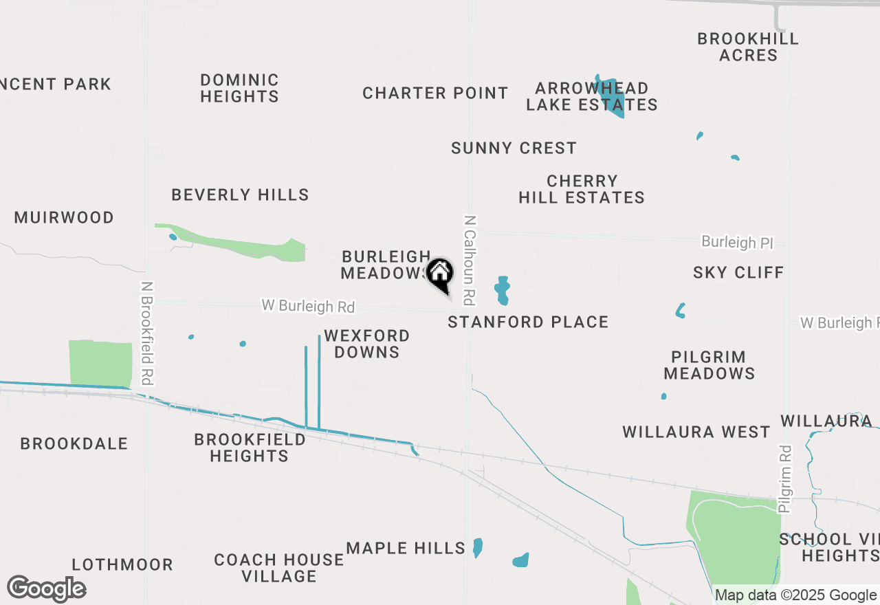 Map of 17350 W Burleigh Rd, Brookfield, WI 53045