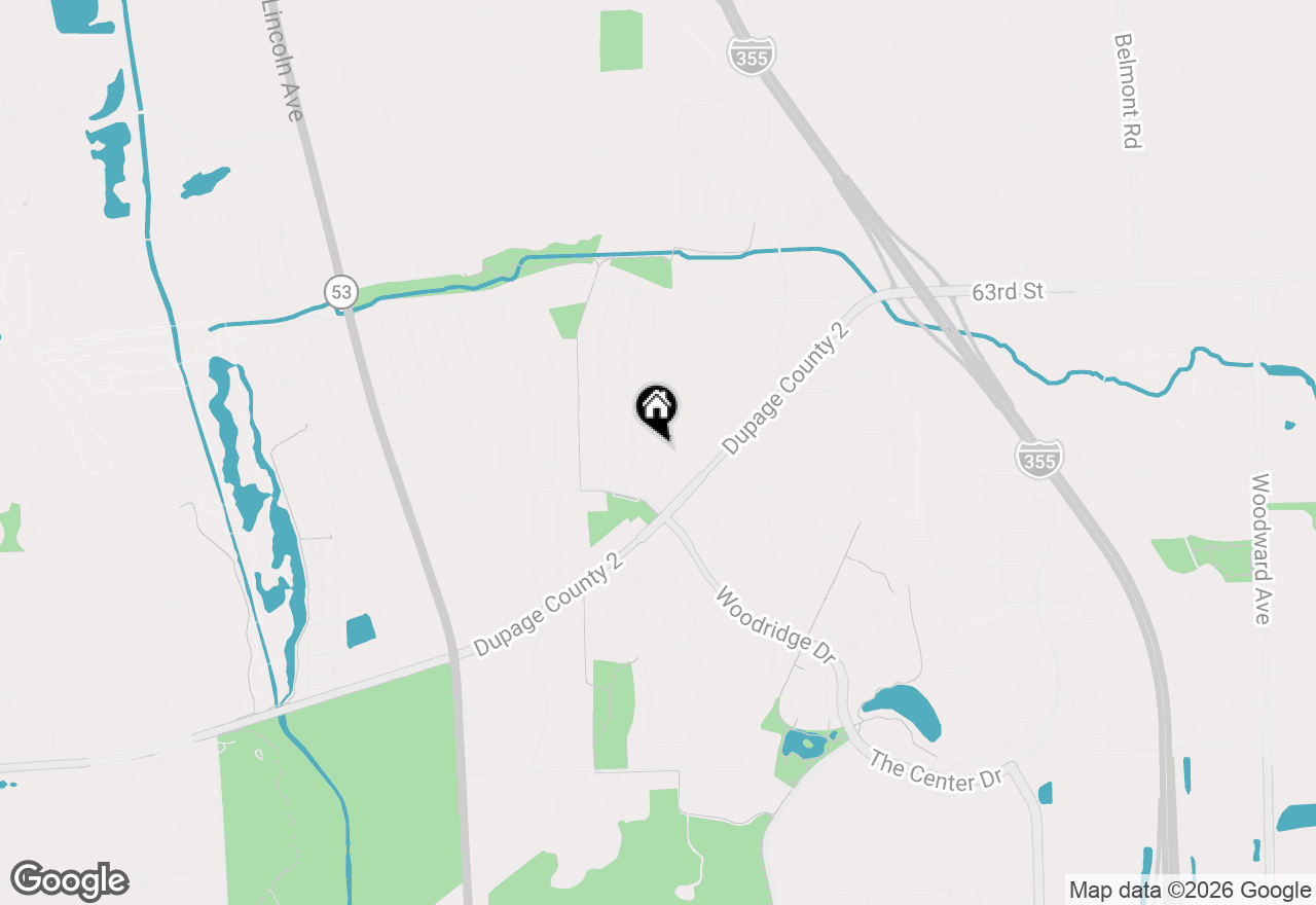 Map of 6534 Taylor Drive, Woodridge, IL 60517
