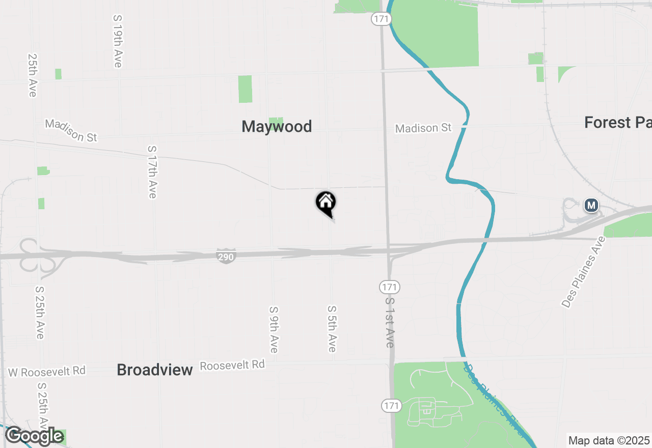 Map of 1608 S 5th Avenue, Maywood, IL 60153