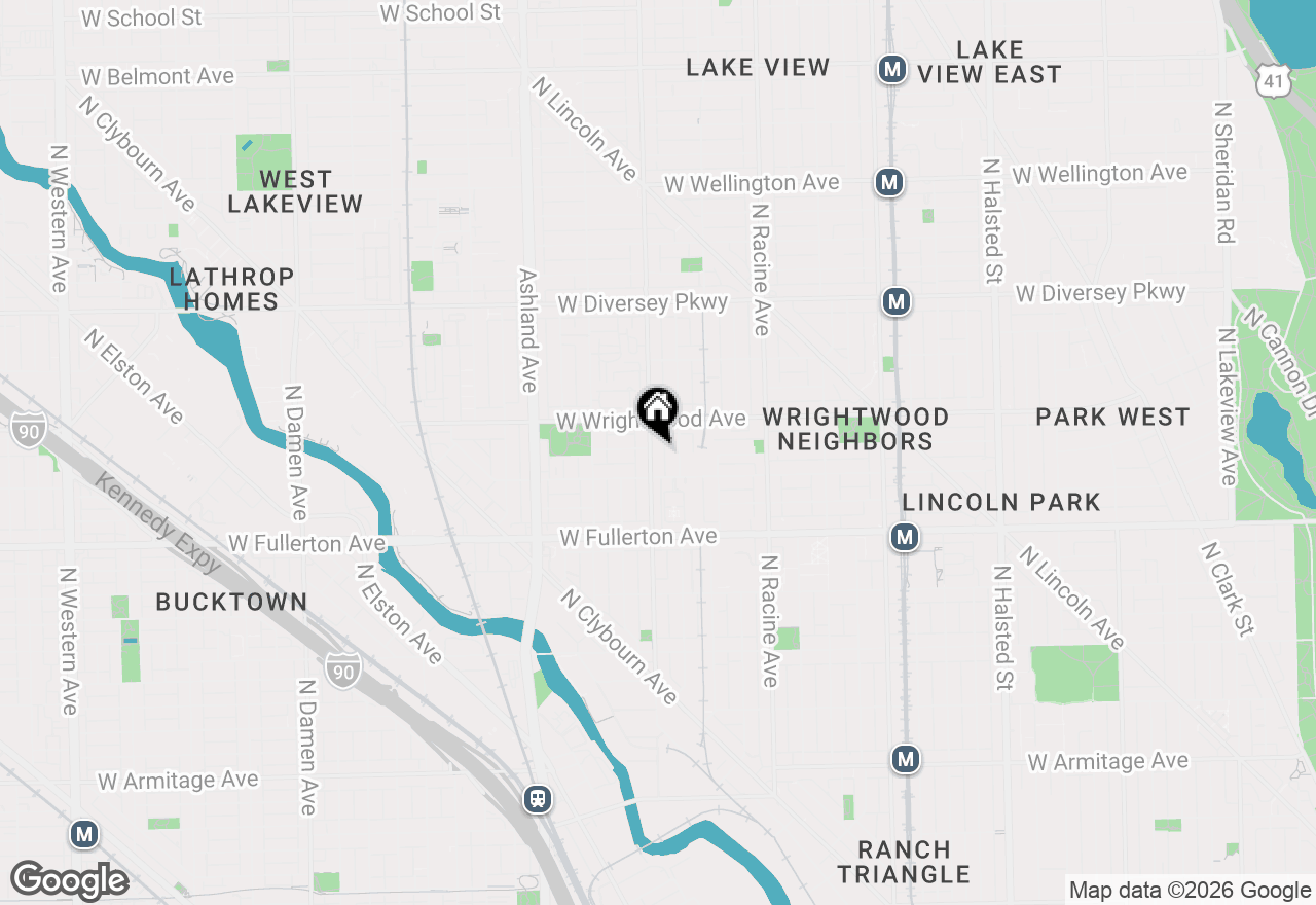 Map of 2523 N Southport Avenue #2S, Chicago, IL 60614