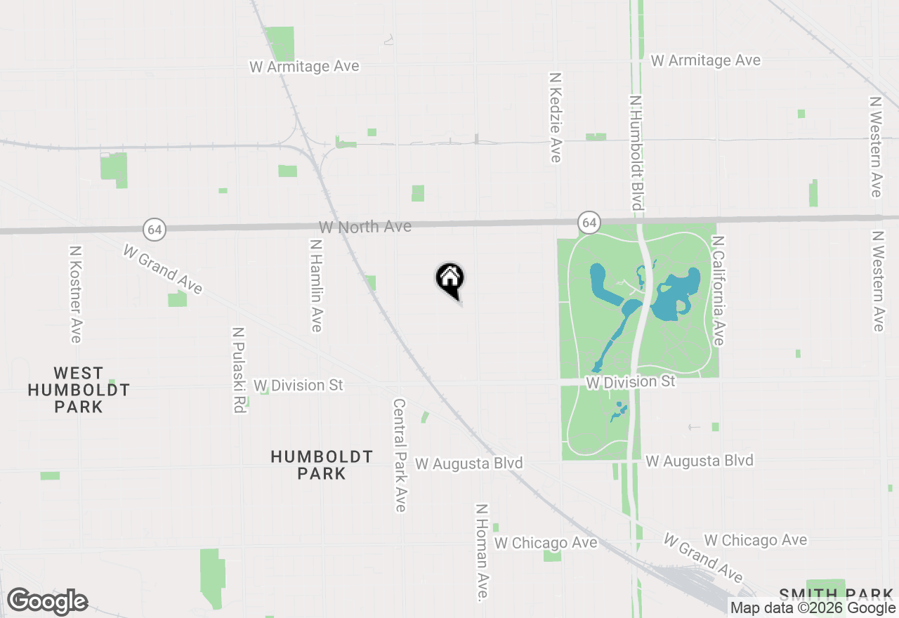 Map of (Address confidential), Chicago, Illinois 60651