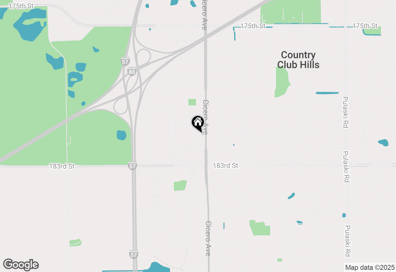 Map of 18125 S Sligo Way, Country Club Hills, IL 60478