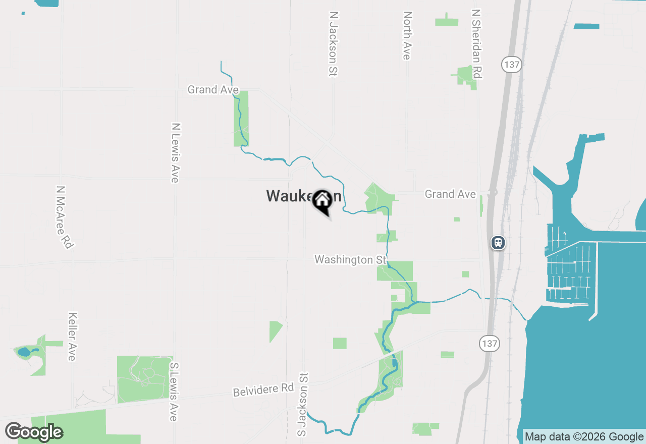 Map of 127 N Victory Street, Waukegan, IL 60085