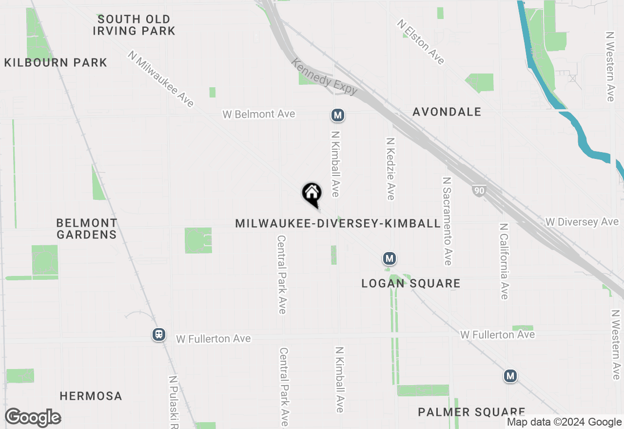 Map of 3517 W Wolfram #2, Chicago, IL 60618