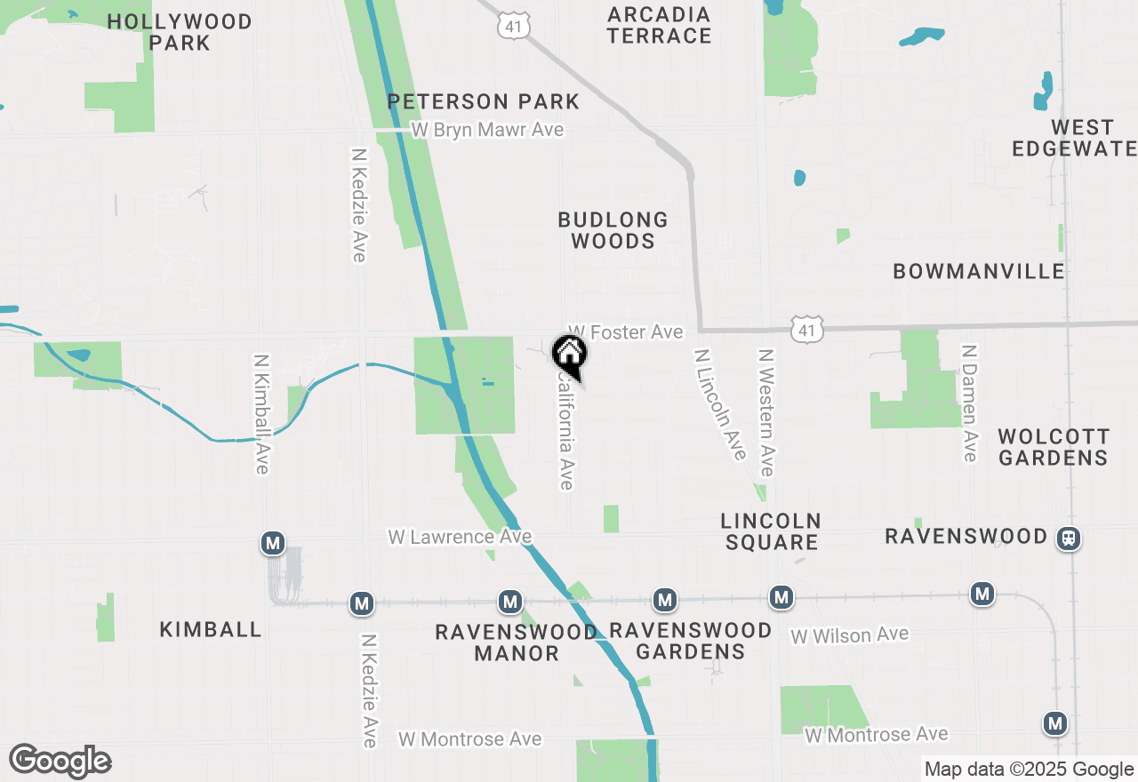 Map of 5055 N California Avenue #1S, Chicago, IL 60625