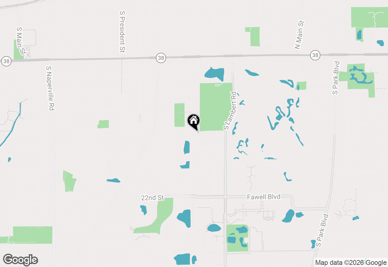 Map of 302 Roscommon Court, Glen Ellyn, IL 60137