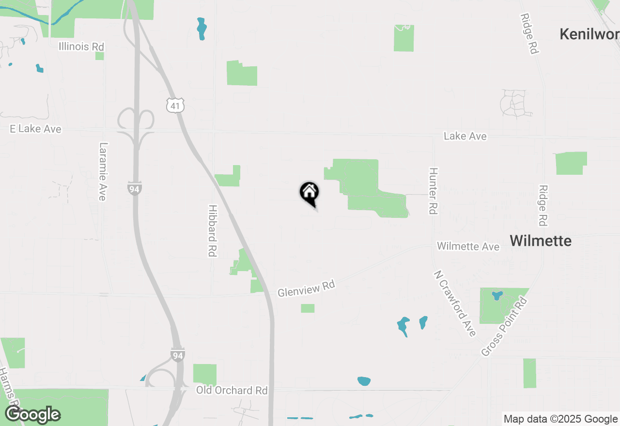 Map of 2720 Lincoln Lane, Wilmette, IL 60091