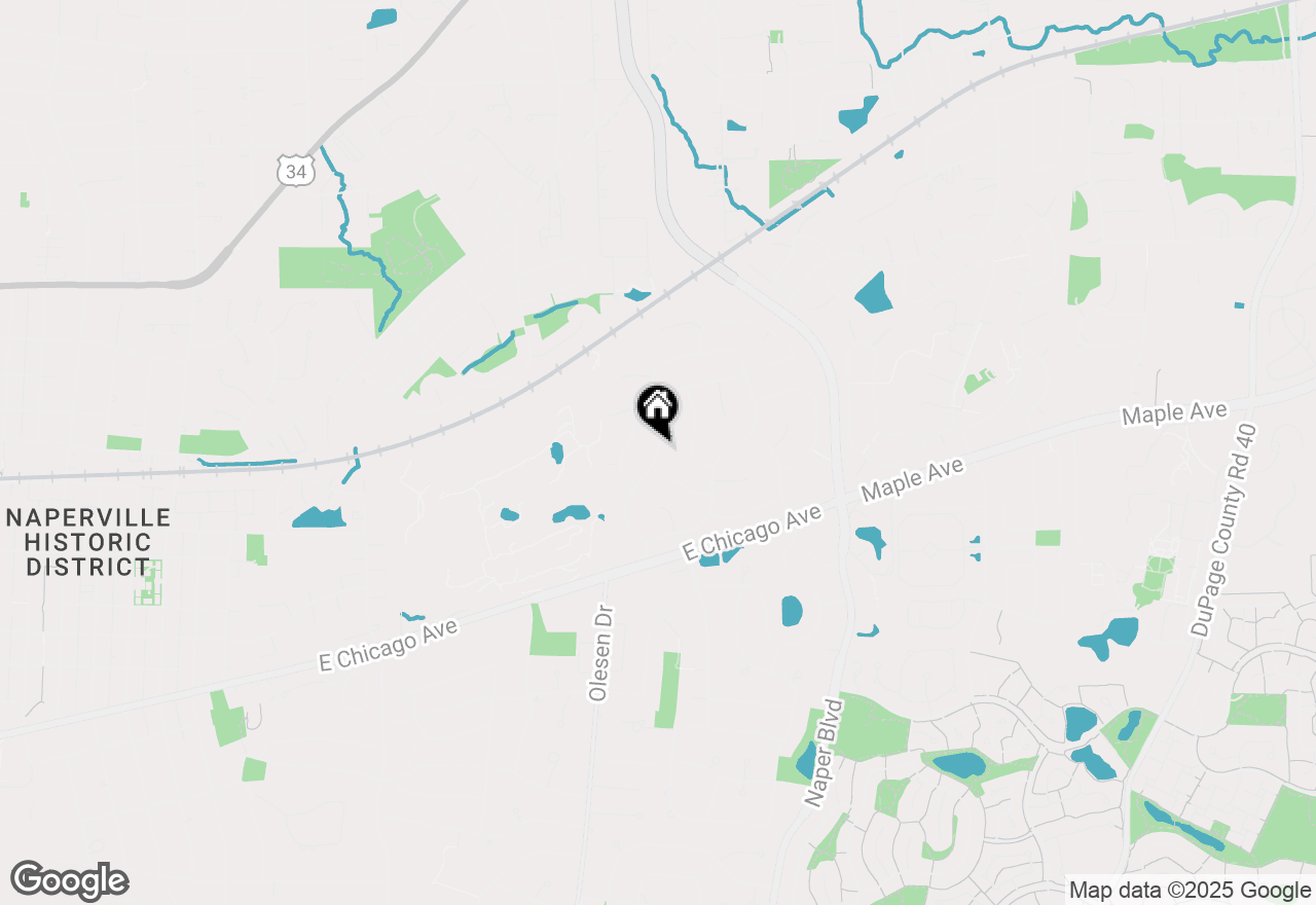 Map of 6S223 New Castle Road, Naperville, IL 60540