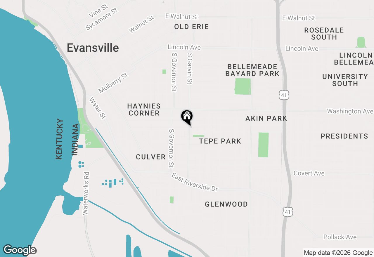 Map of 522 Madison Avenue, Evansville, IN 47713