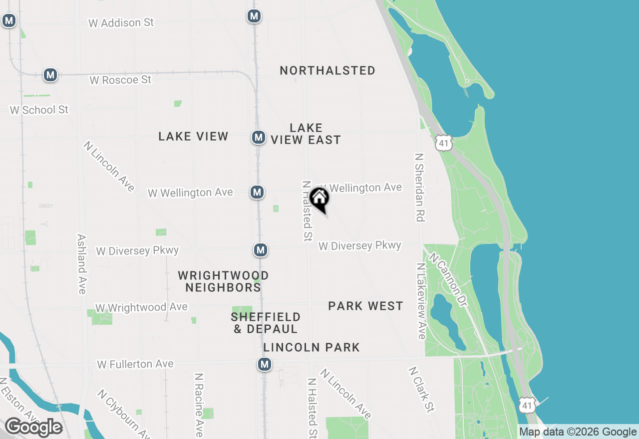 Map of 2856 N Burling Street #5, Chicago, IL 60657