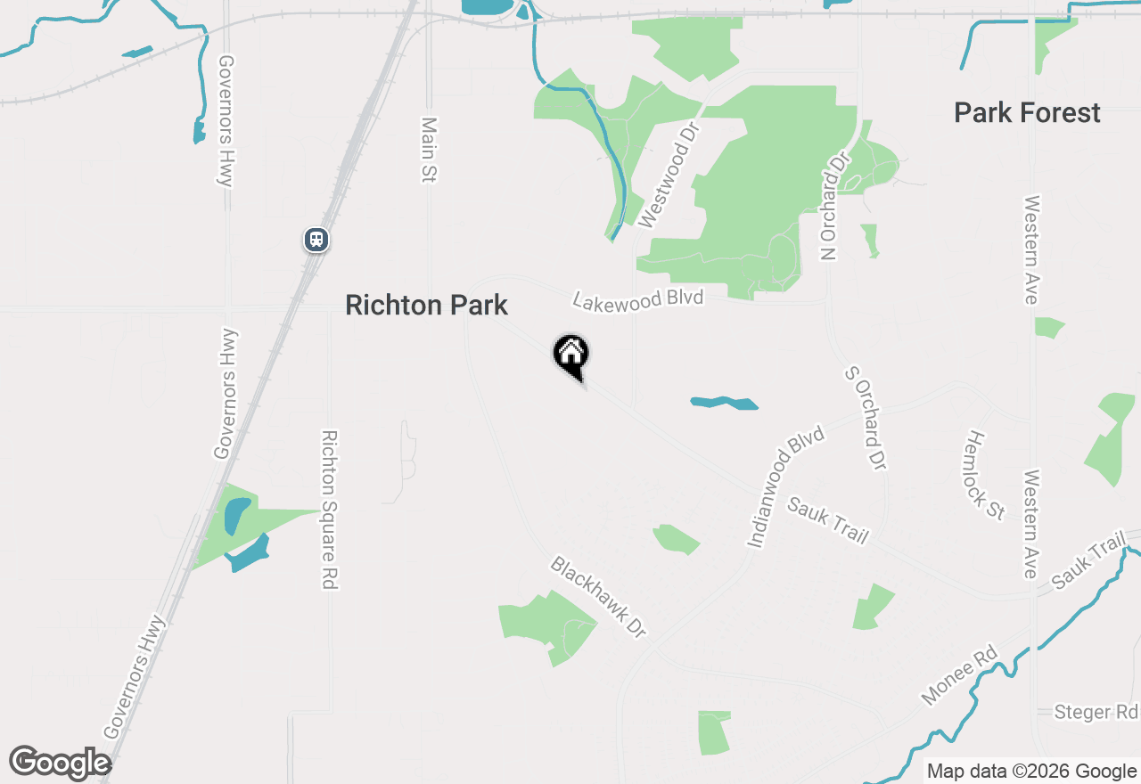 Map of 336 Marquette Street, Park Forest, IL 60466