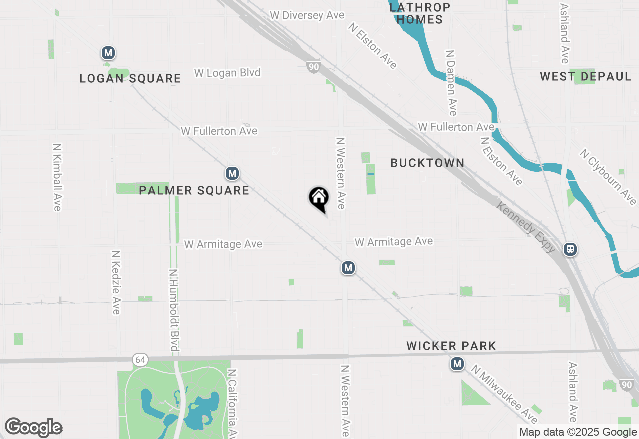 Map of 2052 N Campbell Avenue #3E, Chicago, IL 60647