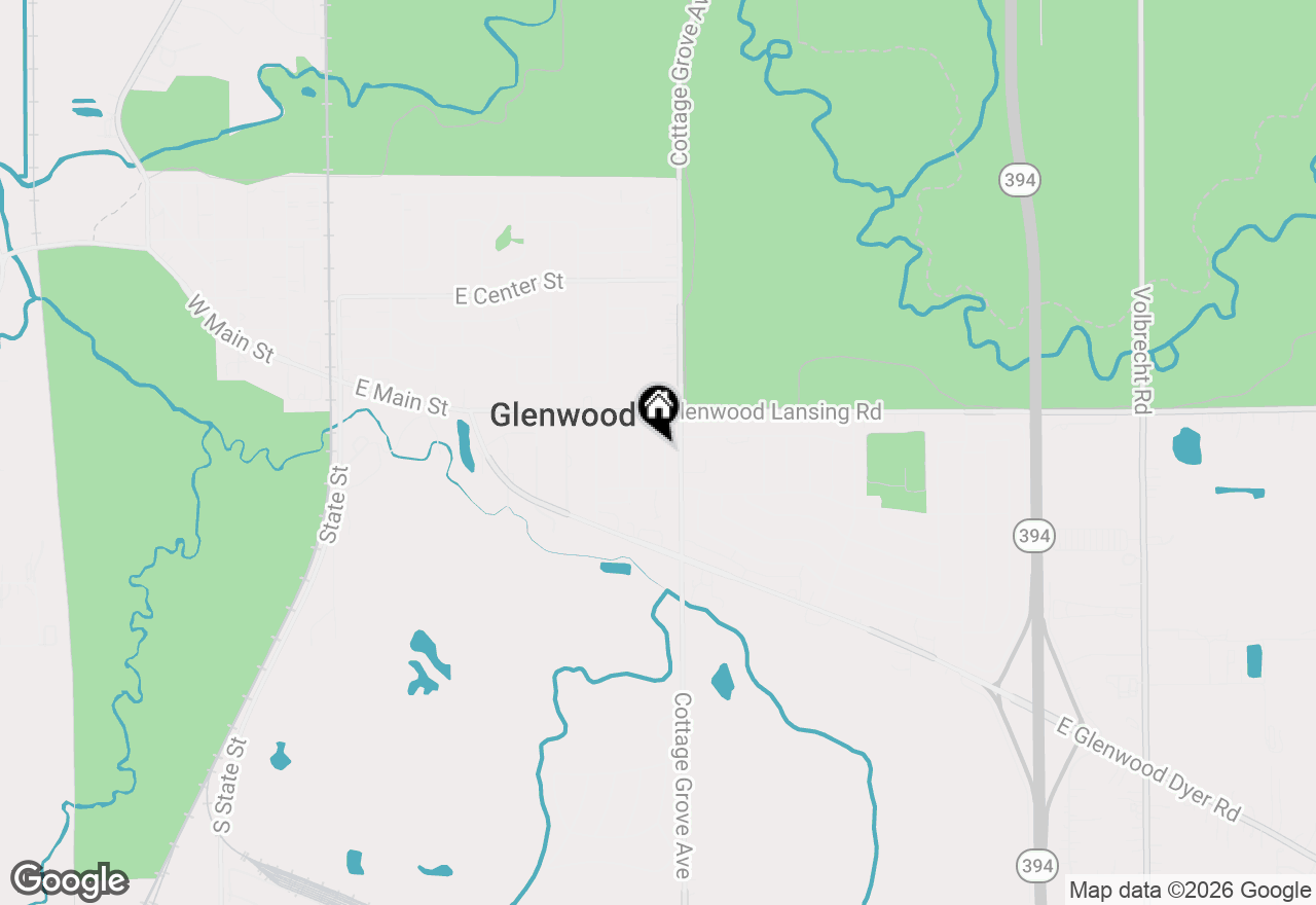 Map of 238 S Walnut Street, Glenwood, IL 60425
