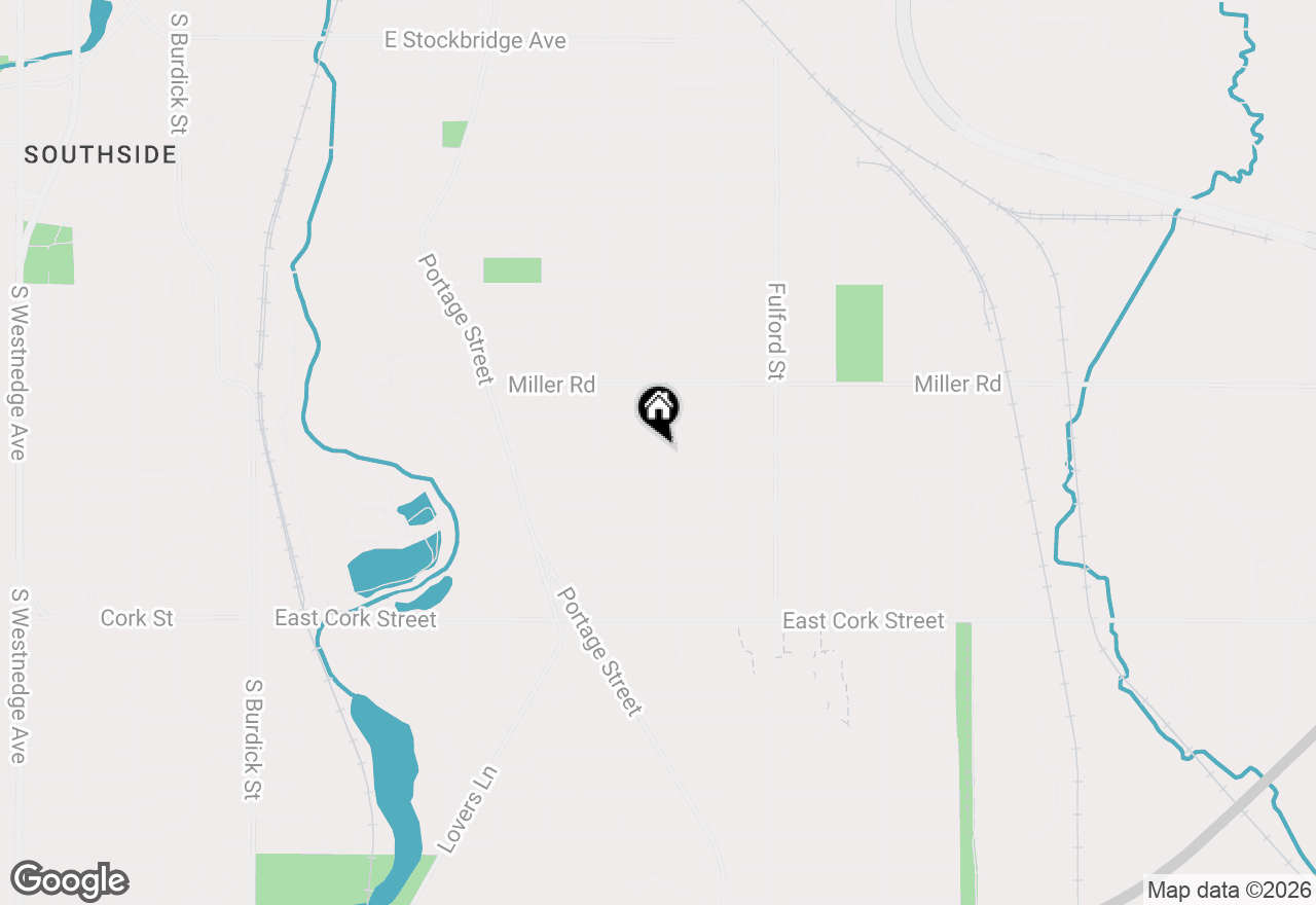 Map of 1334 Homecrest Avenue, Kalamazoo, MI 49001