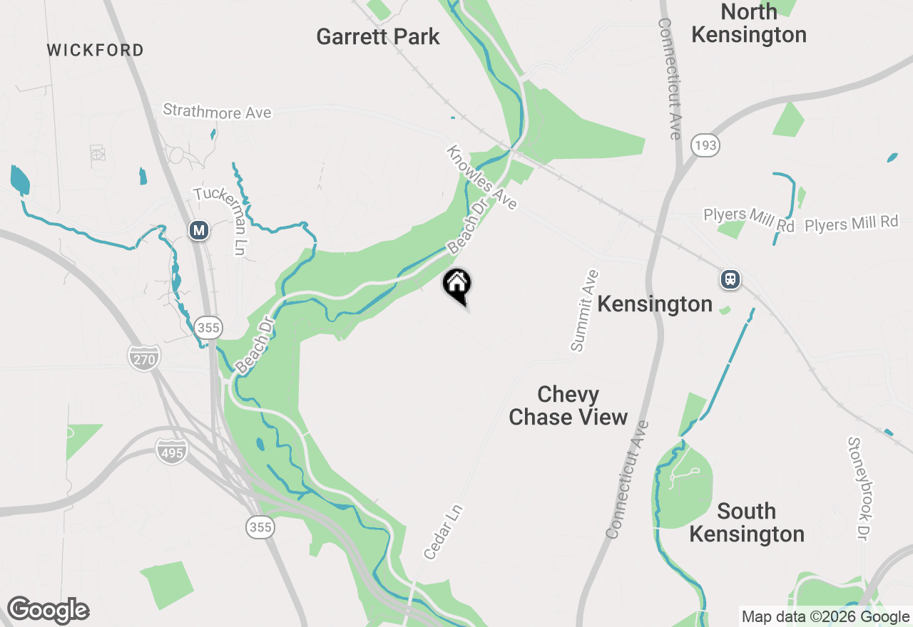Map of 4506 Westbrook Lane, Kensington, MD 20895