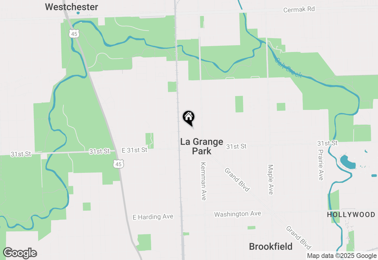 Map of 1201 Beach Avenue, La Grange Park, IL 60526