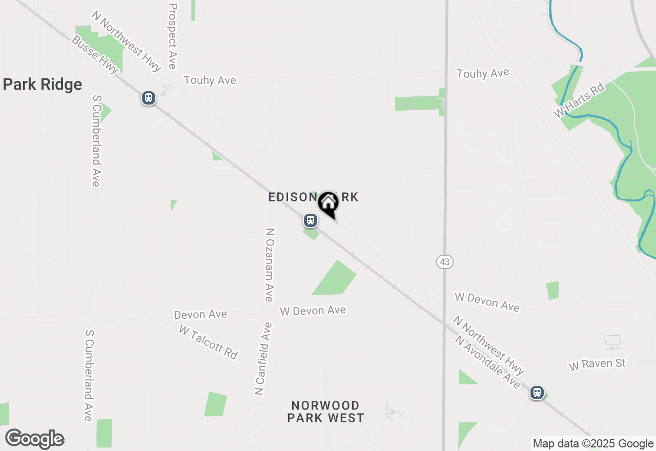 Map of 6677 N Oliphant Avenue #401, Chicago, IL 60631