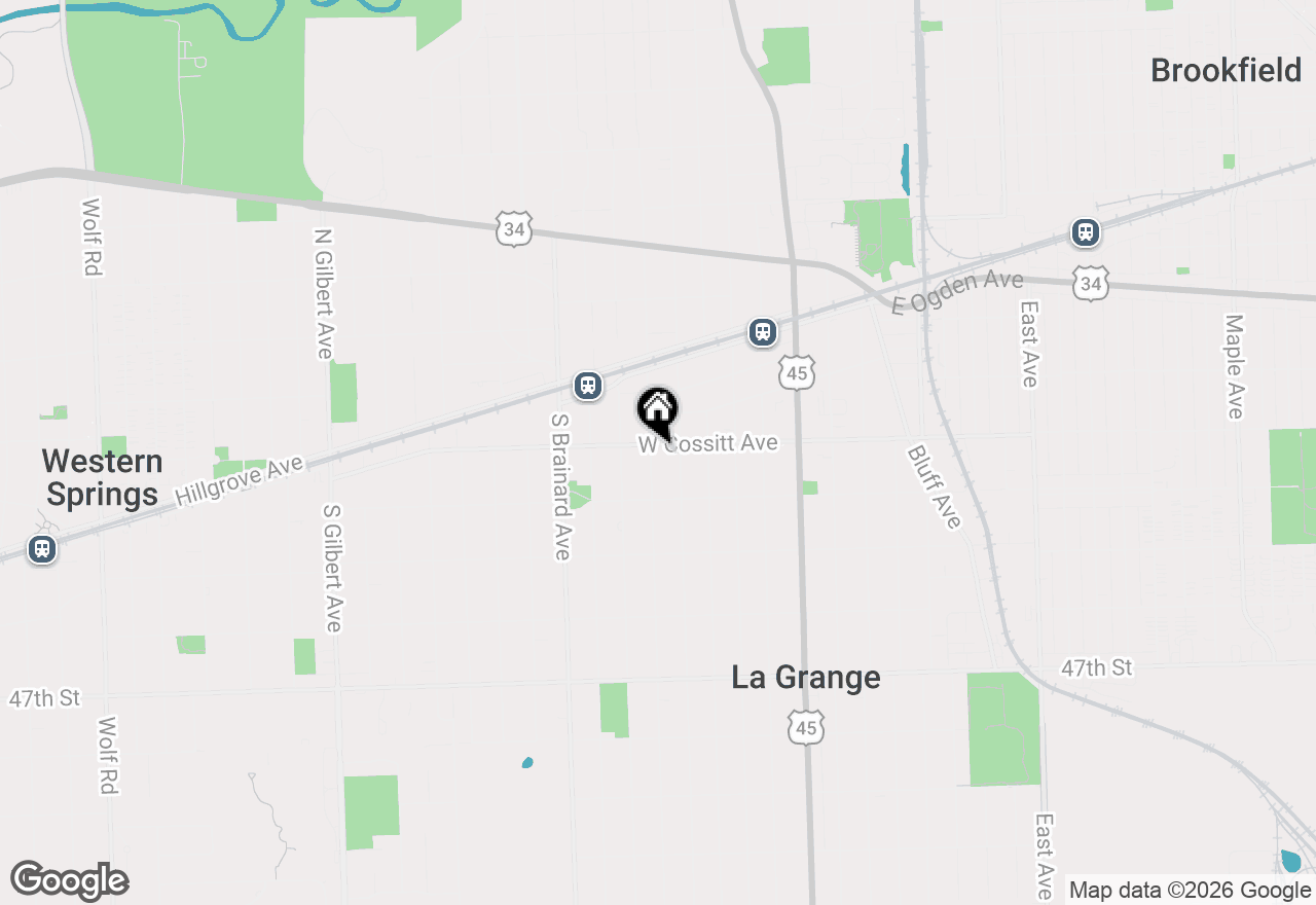 Map of 101 S Spring Avenue, La Grange, IL 60525