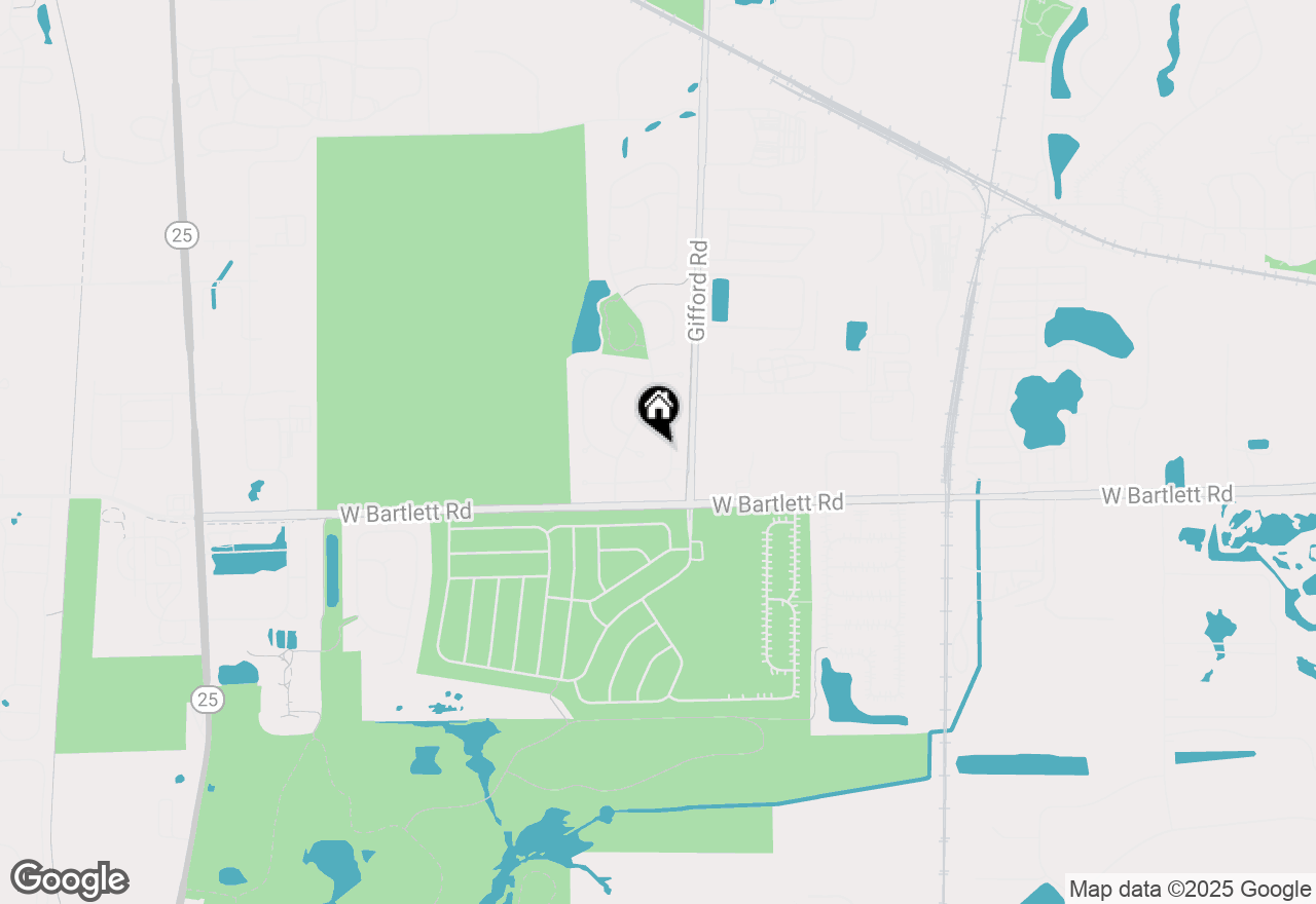 Map of 1989 Fountain Grass Circle, Bartlett, IL 60103
