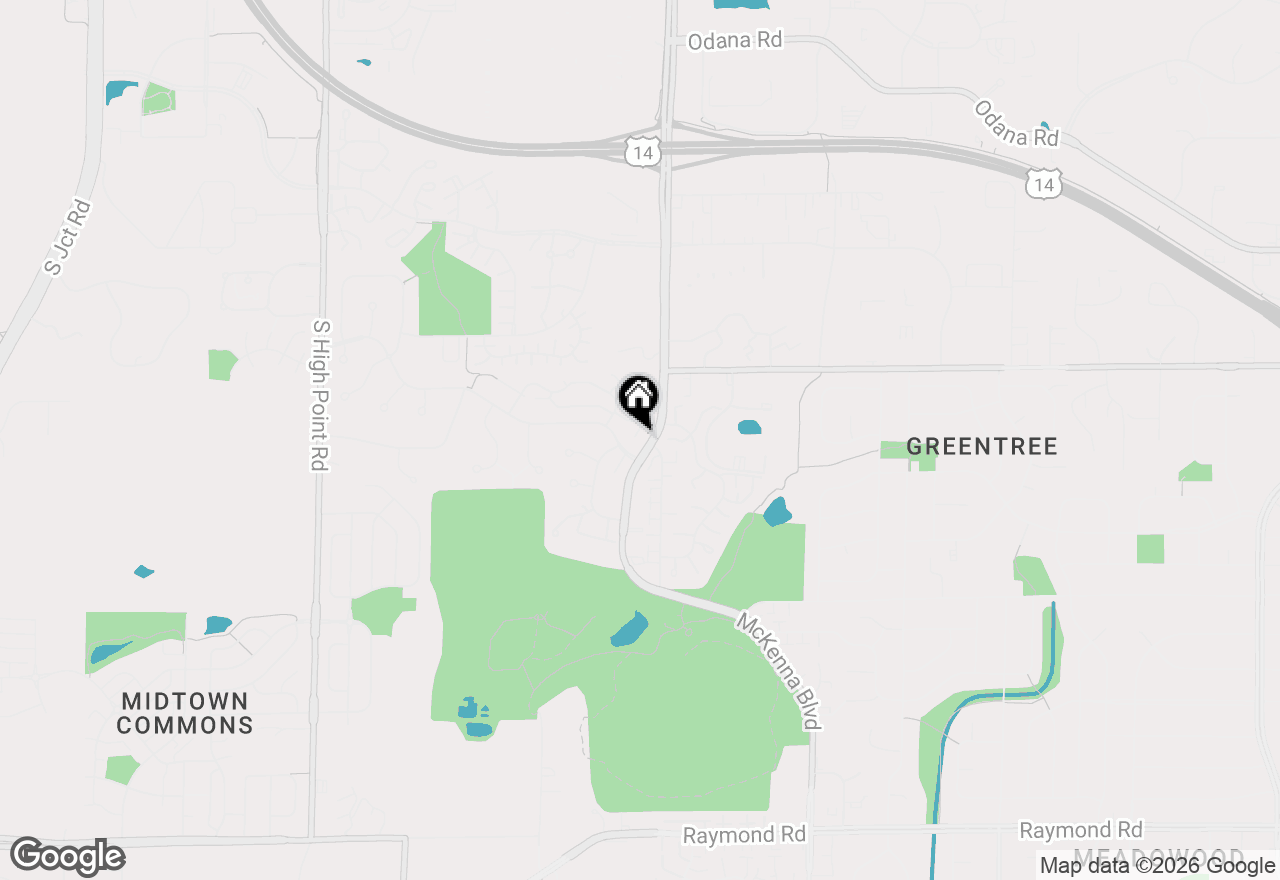 Map of 17 Holt Place, Madison, WI 53719