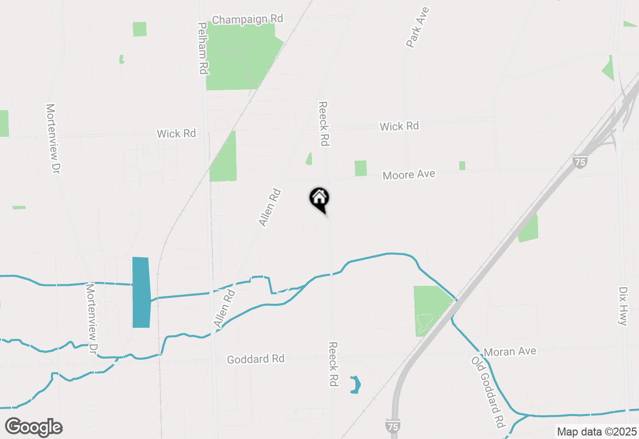 Map of 9829 Chatham Avenue, Allen Park, MI 48101