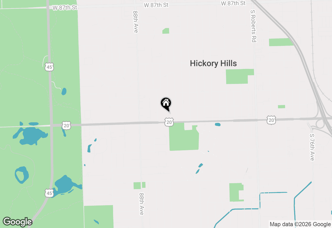 Map of 9430 Greenbriar Drive #2H, Hickory Hills, IL 60457