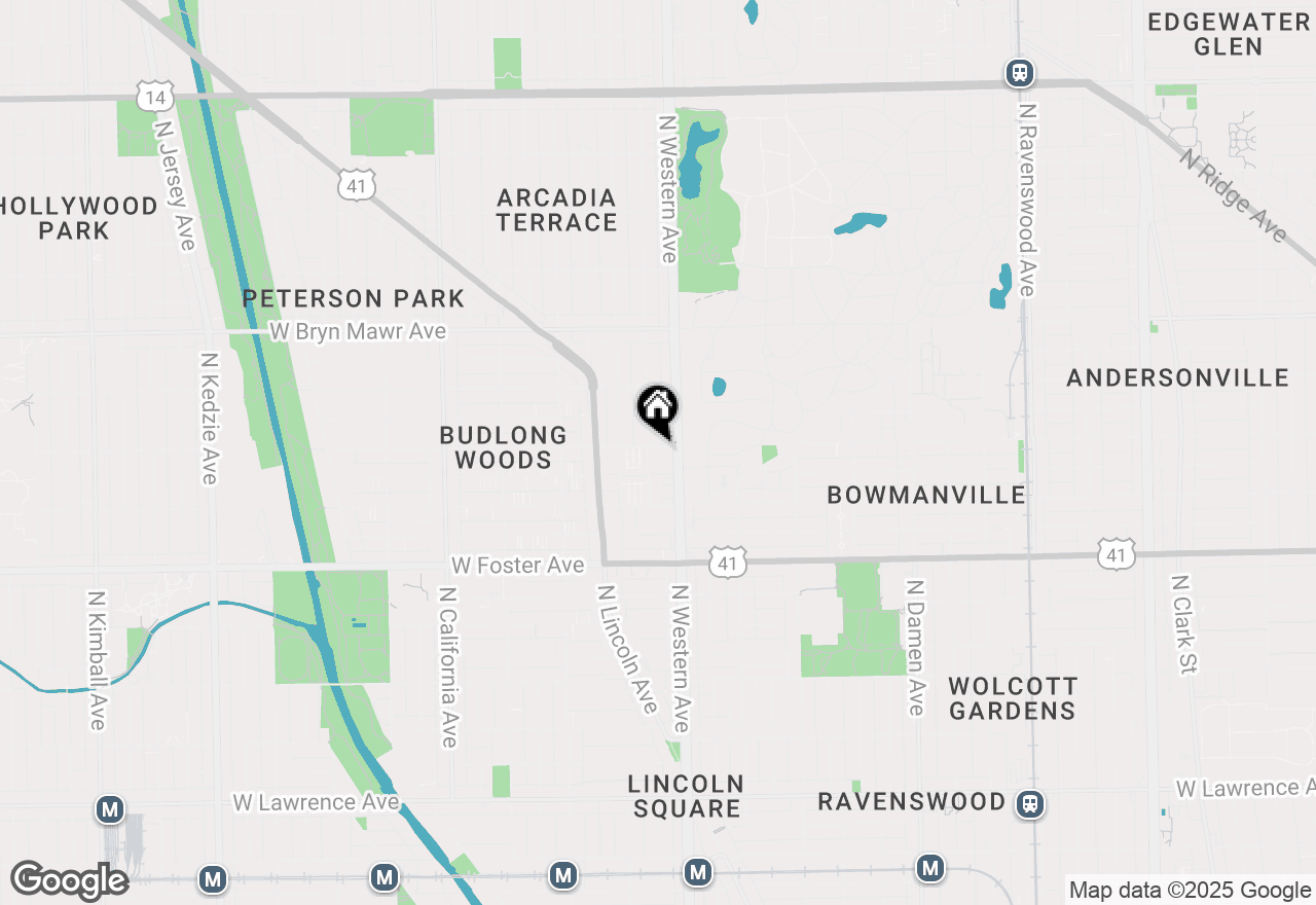 Map of 2405 W Balmoral Avenue #1B, Chicago, IL 60625