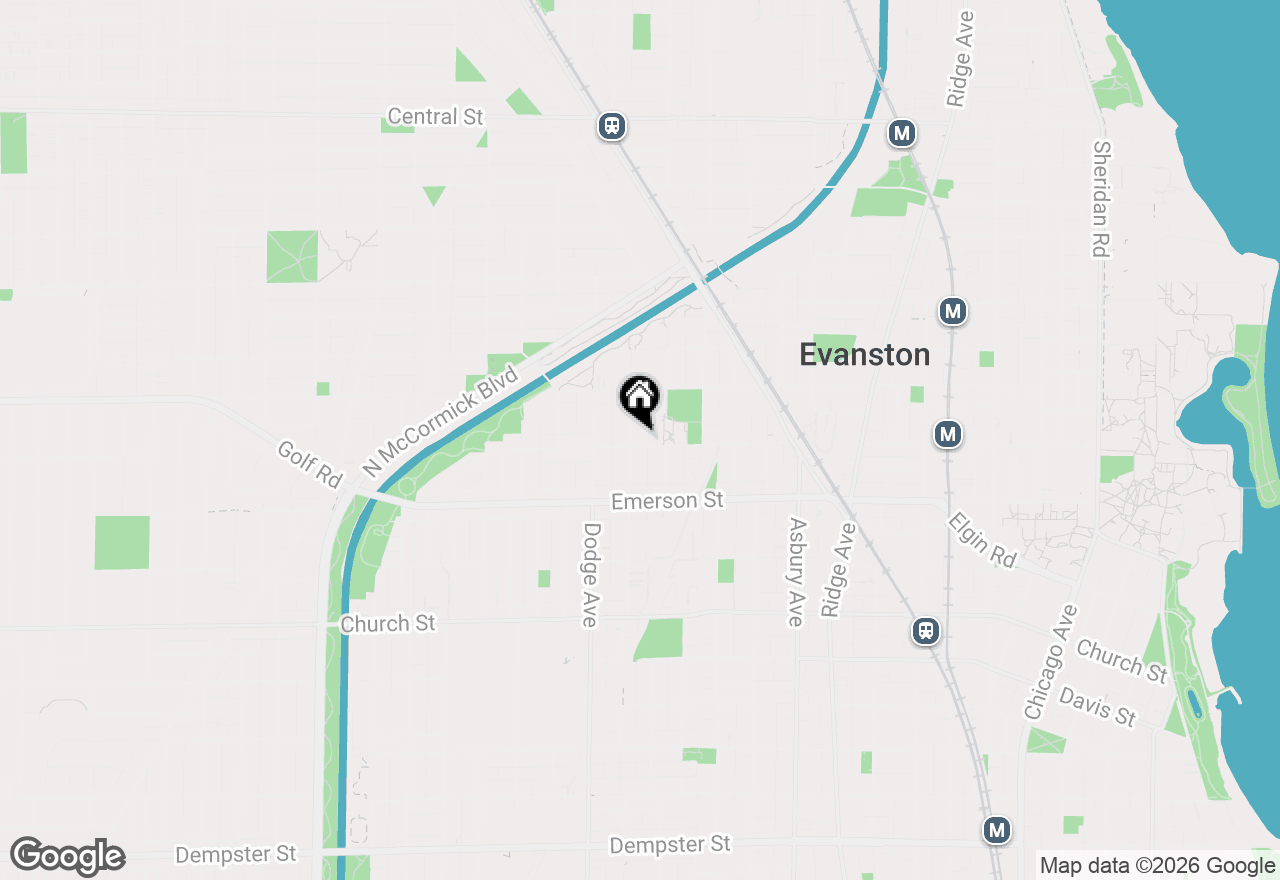 Map of 2005 Darrow Avenue, Evanston, IL 60201