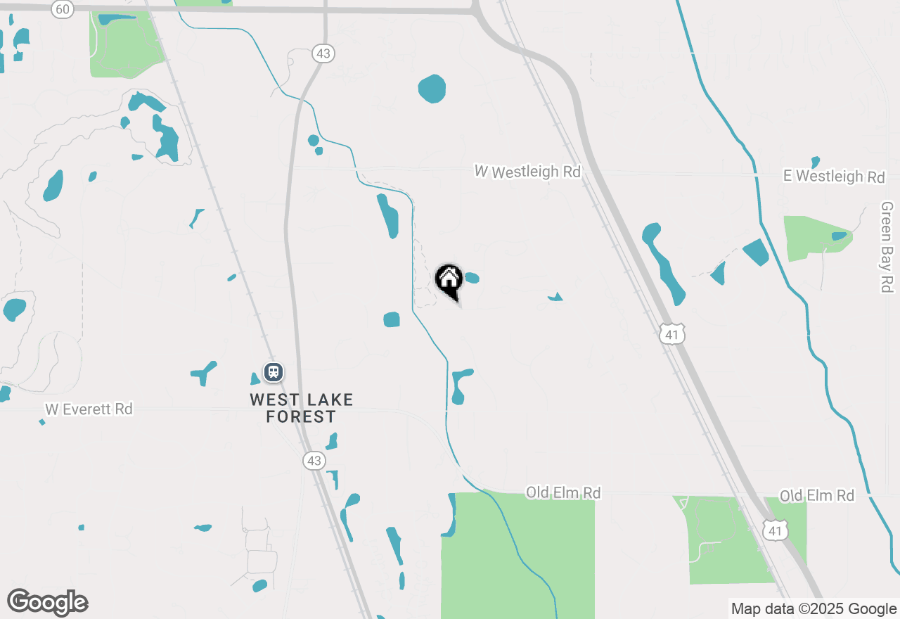 Map of Lot 4 Whitehall Lane, Lake Forest, IL 60045