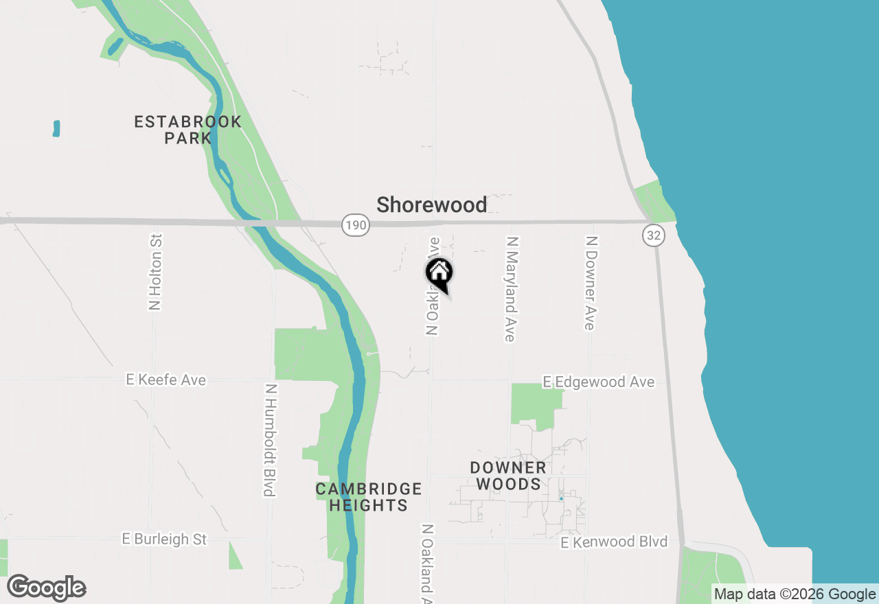 Map of 3710 N Oakland Ave #101, Shorewood, WI 53211