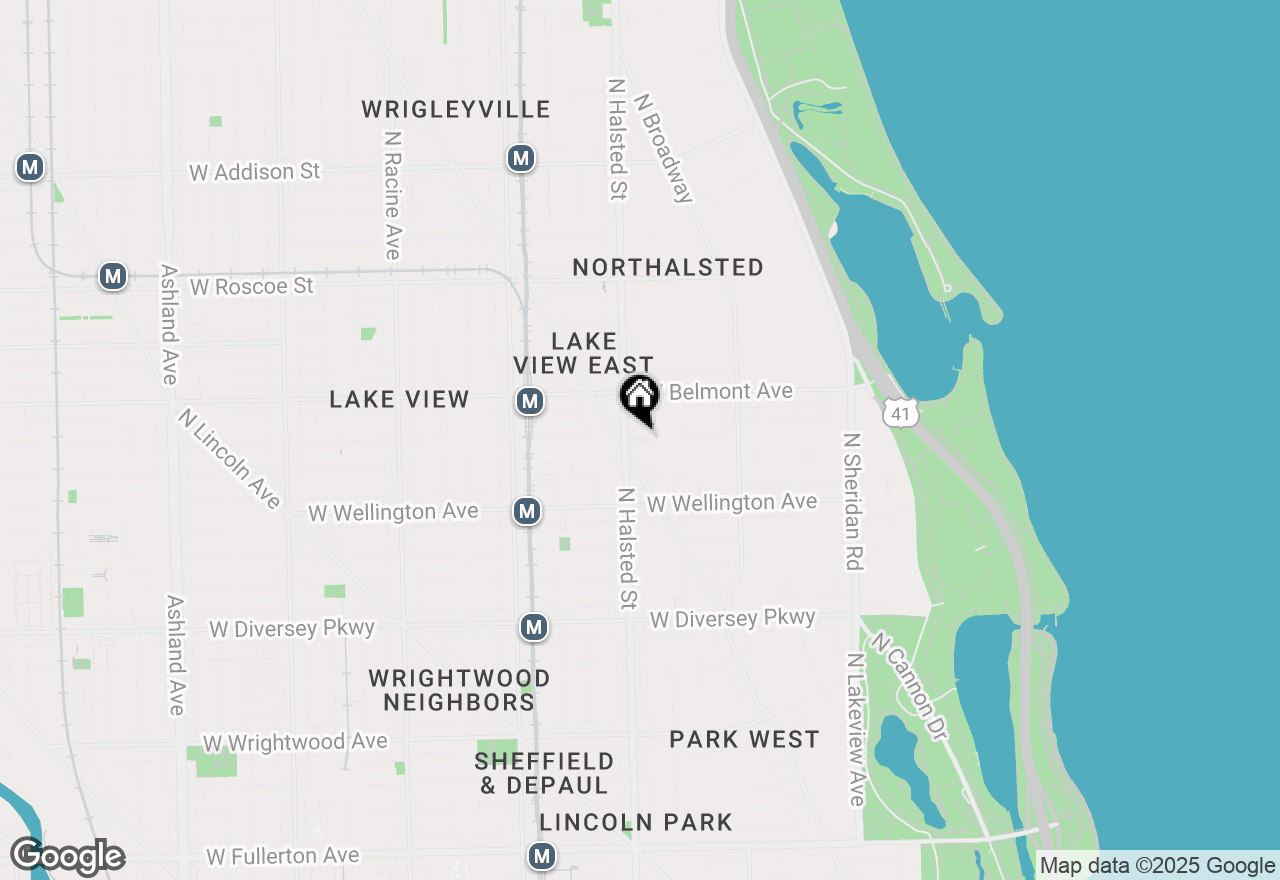 Map of 749 W California Terrace #3, Chicago, IL 60657