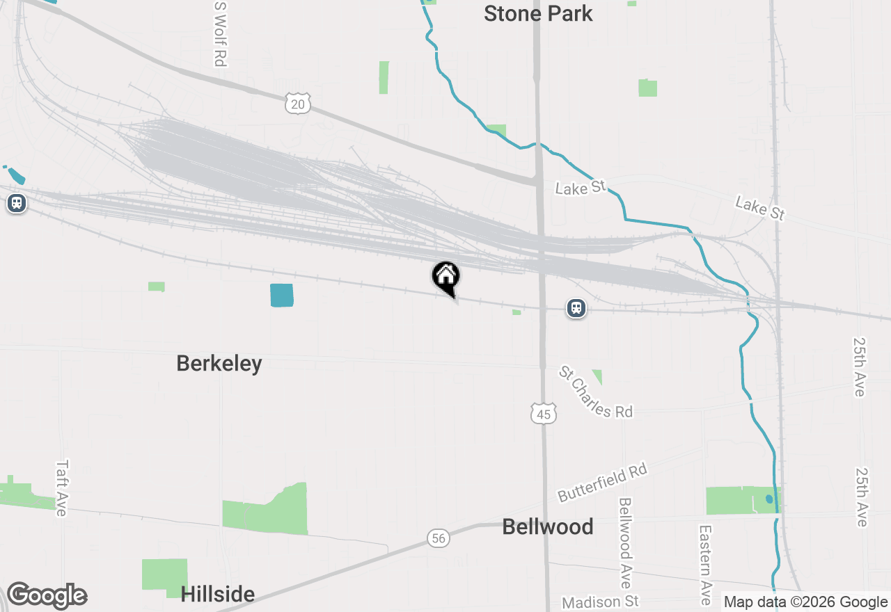 Map of 31 46th Avenue, Bellwood, IL 60104