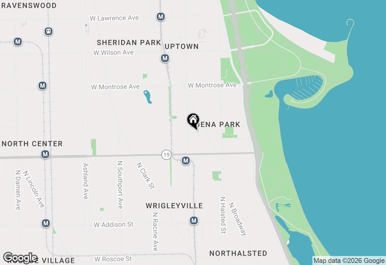 Map of 942 W Belle Plaine Avenue #3E, Chicago, IL 60613