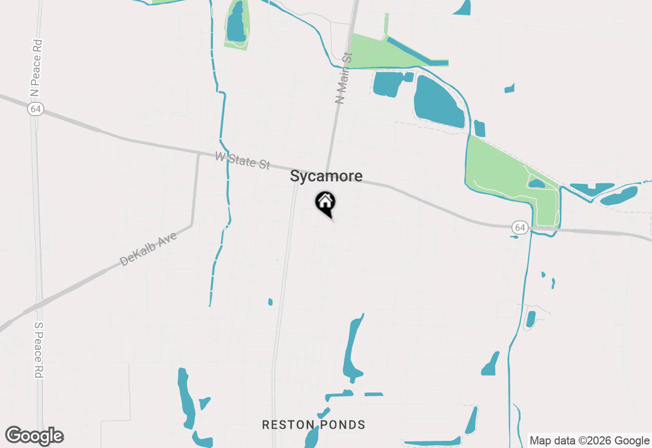 Map of 113 E Ottawa Street, Sycamore, IL 60178