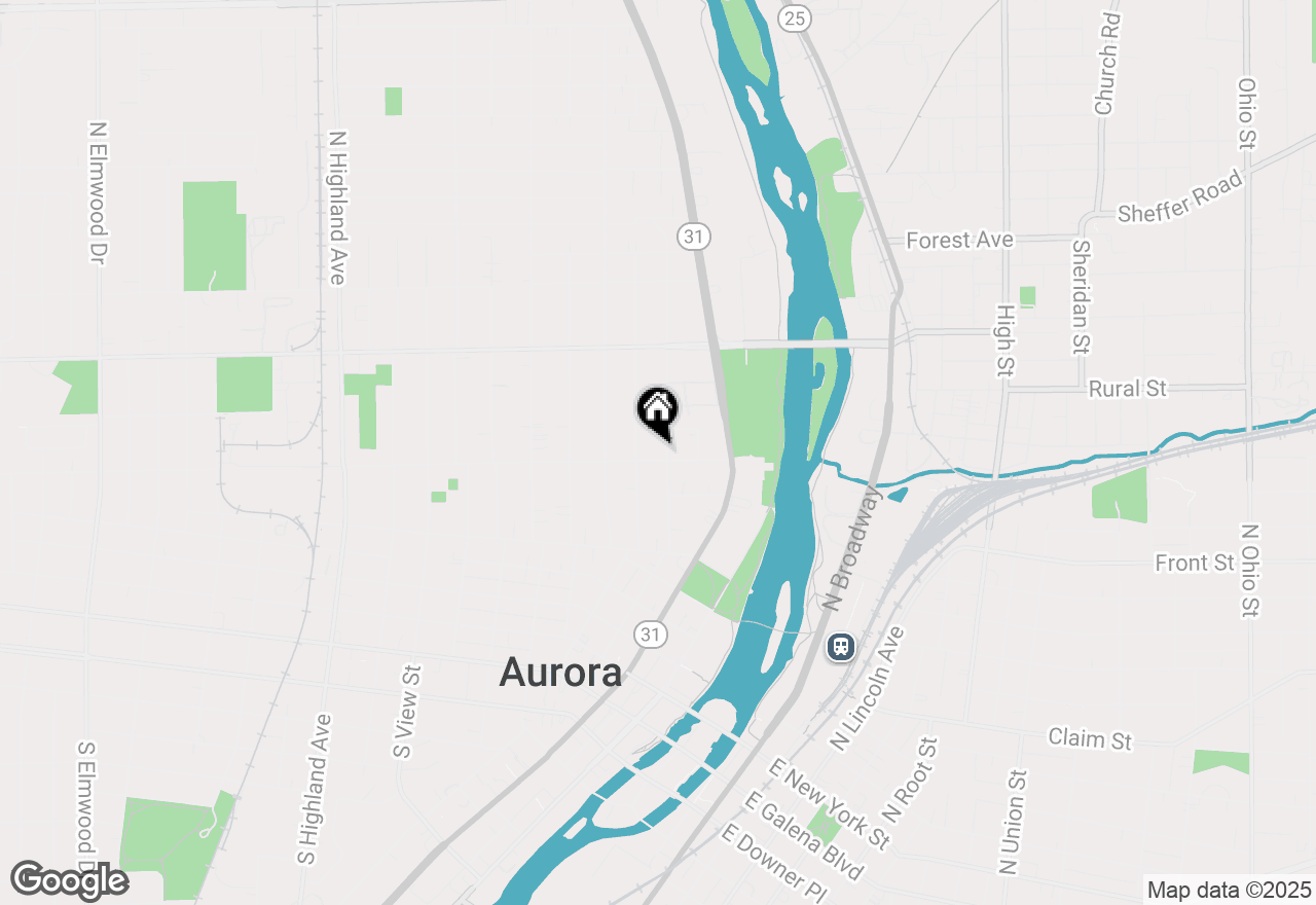 Map of 255 Plum Street, Aurora, IL 60506