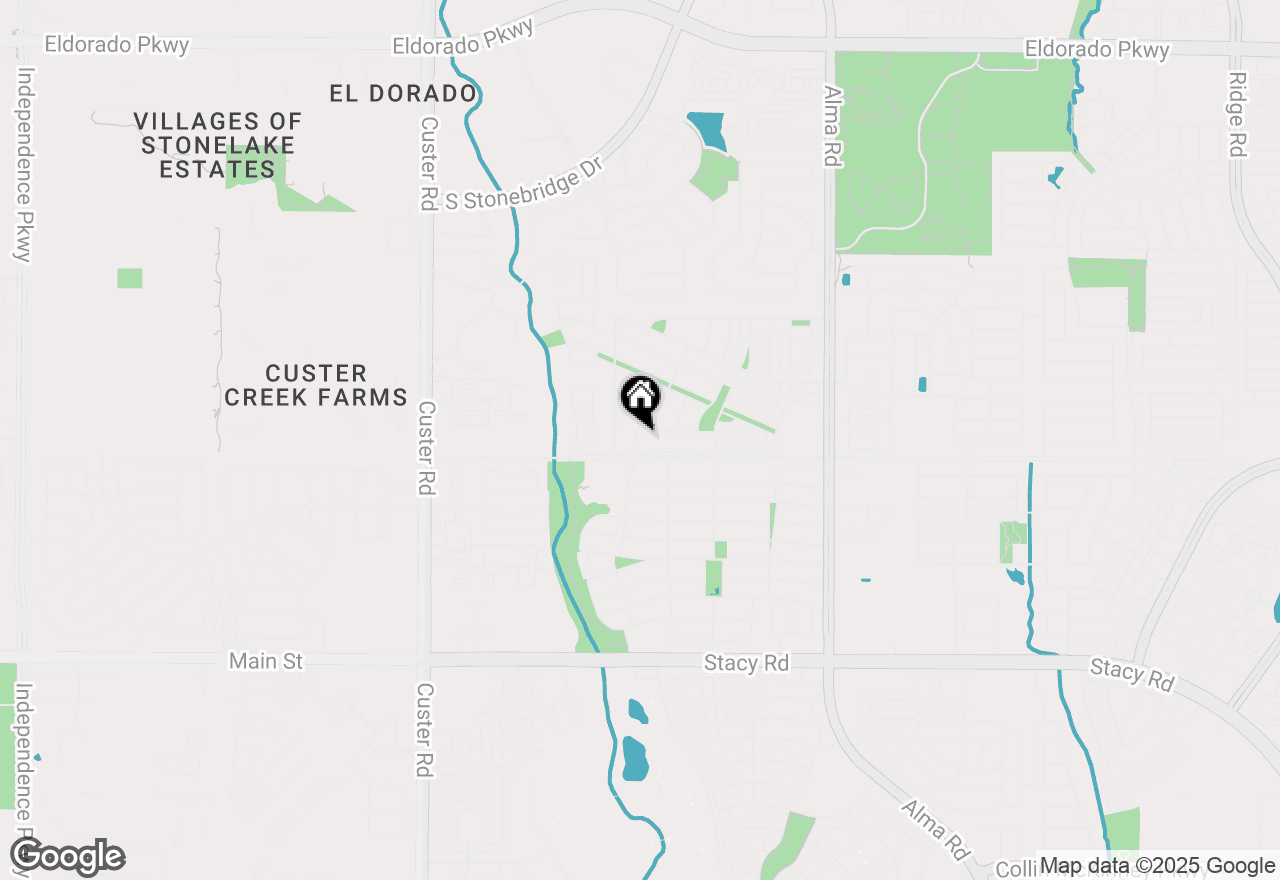 Map of 3913 Big Fork Trail, Mckinney, TX 75070