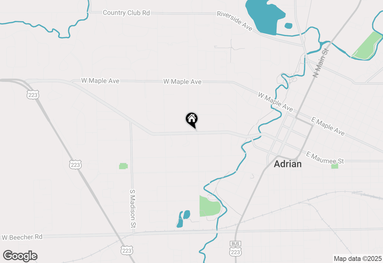 Map of 824 W Maumee Street, Adrian, MI 49221