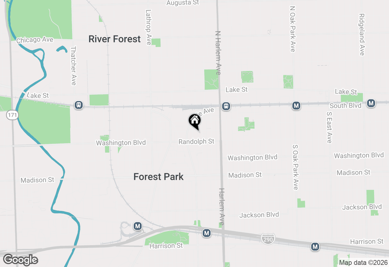 Map of 7320 Dixon Street #303, Forest Park, IL 60130