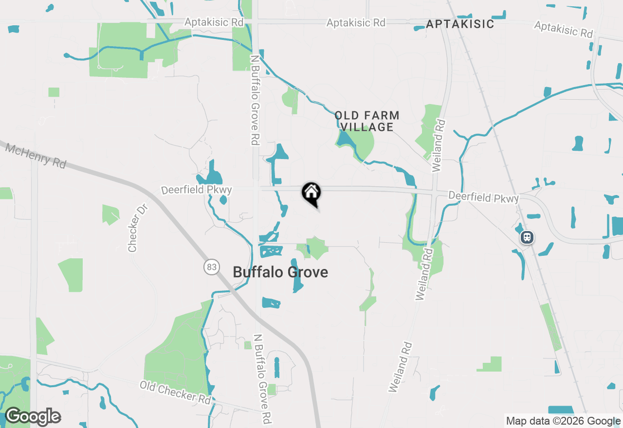 Map of 107 Autumn Court #107, Buffalo Grove, IL 60089