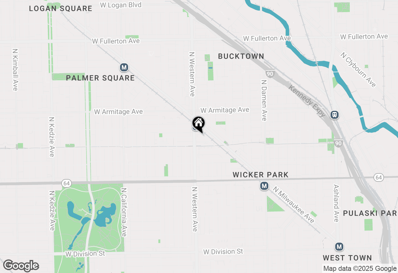 Map of 2348 W Moffat Street #2R, Chicago, IL 60647