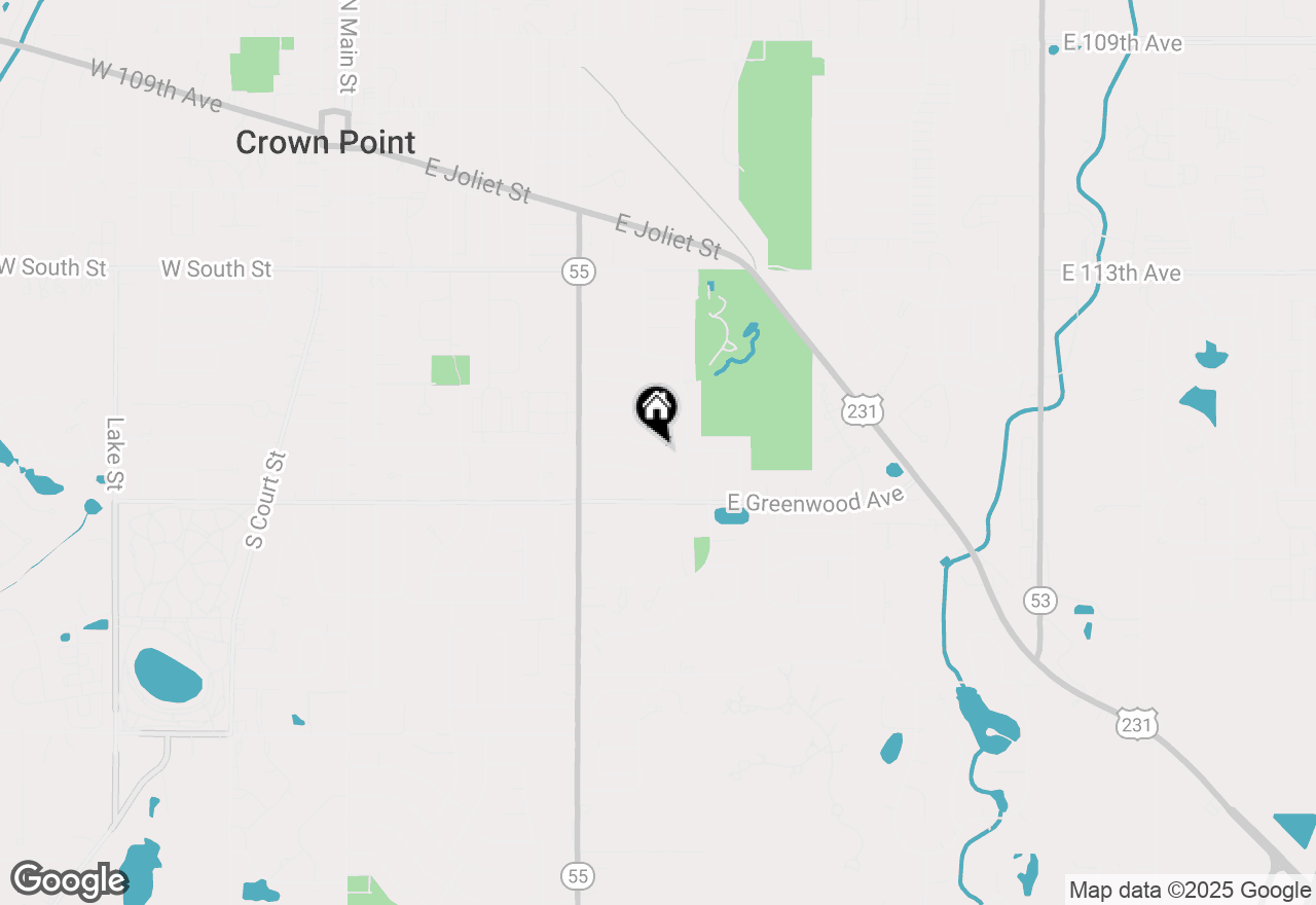 Map of 953 Seneca Drive, Crown Point, IN 46307