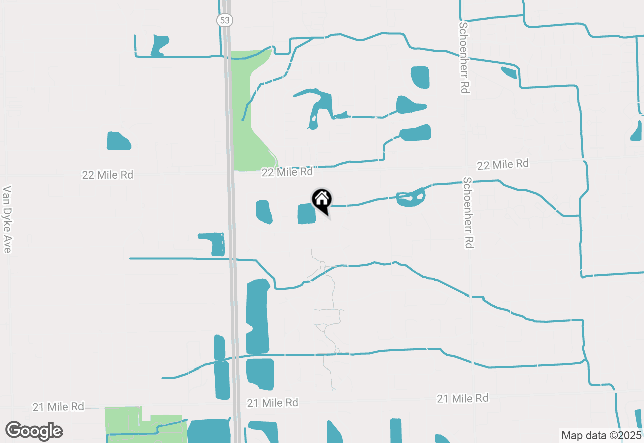 Map of 48343 Jerome Drive, Shelby Twp, MI 48315