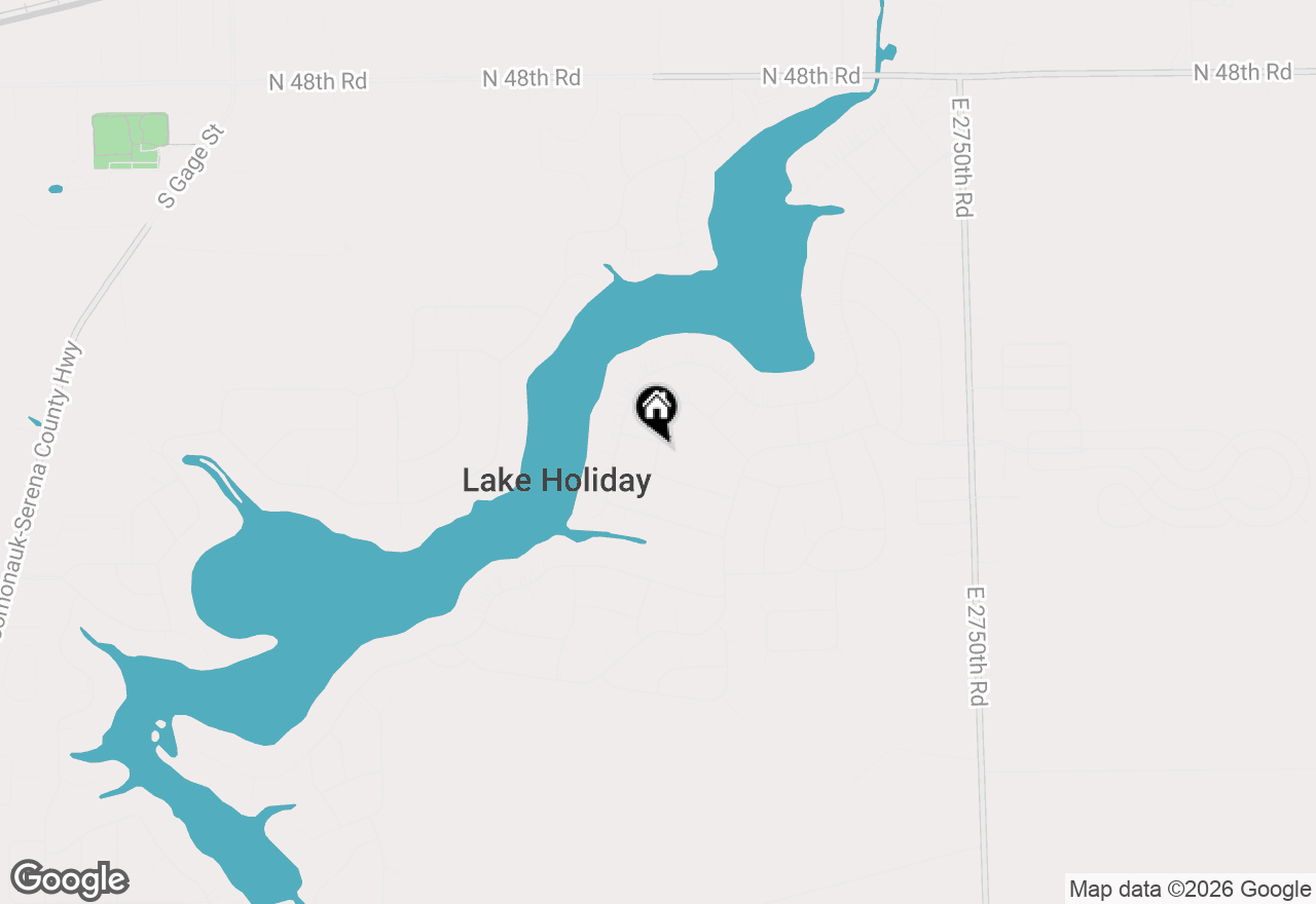 Map of 1689 Hilda Drive, Lake Holiday, IL 60552
